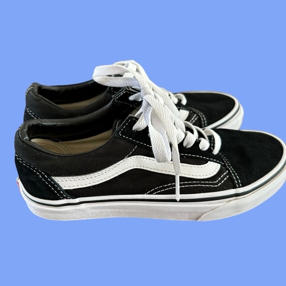 Vans Unisex Womens 6 Mens 4.5 Black Sneakers Shoes Trainers - Picture 4 of 5